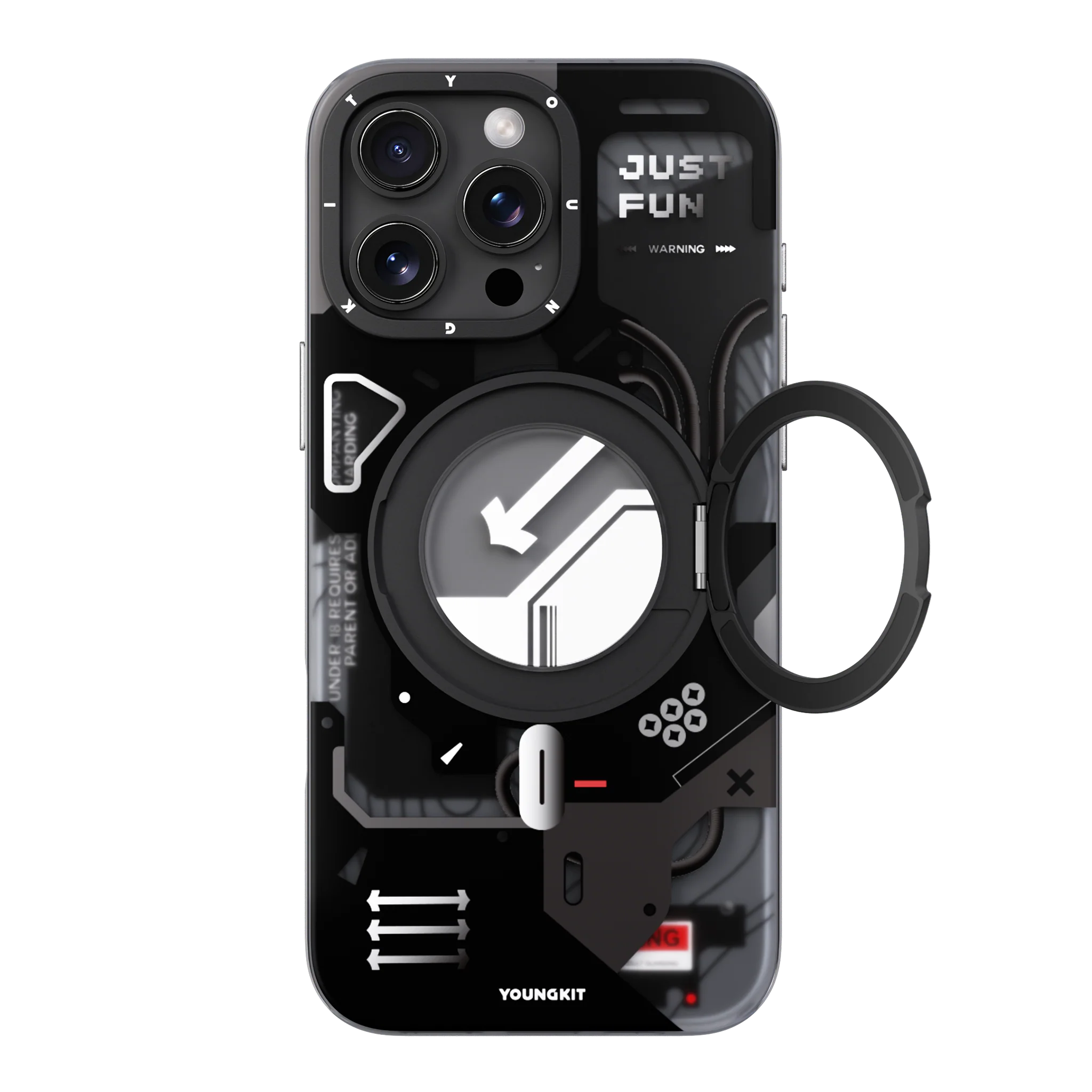 Youngkit iPhone 16 Pro Max Starship Case Dark Edge XJZHJ001 – Premium Cover at Infotech Store Nepal by Youngkit