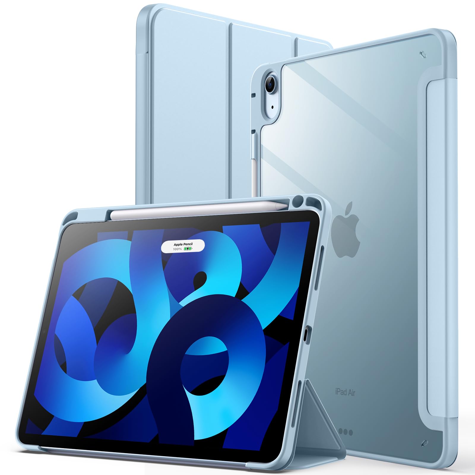 ZGA iPad Cover 10.9/11" Air 5/6/7 Sky Blue | Protective Folio Case | Infotech Store Nepal by ZGA