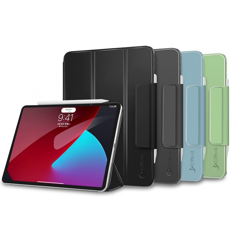 Coteci Pen Slot iPad Case 12.9" | Protective Folio with Apple Pencil Holder | Infotech Store Nepal by Coteci