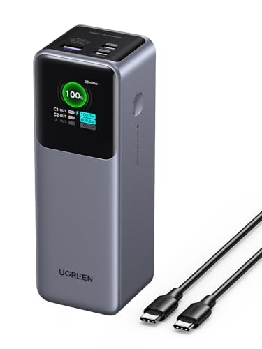 UGREEN Nexode 25000mAh 200W Power Bank – High-Capacity, PD 3.1 Fast Charging with Smart TFT Display by Ugreen