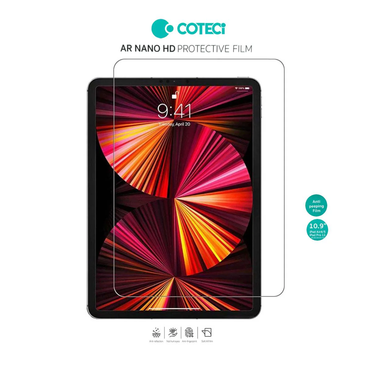 Coteci Tempered Protective Film for iPad 11" | Anti-Scratch & Anti-Fingerprint Screen Guard | Infotech Store Nepal by Coteci