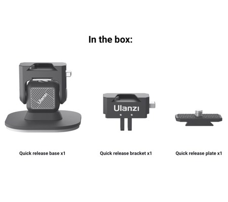 Ulanzi Insta360 Car V-Bayonet Metal Quick Release Mount – Heavy-Duty Quick Release System for Vehicle Mounting by Insta 360