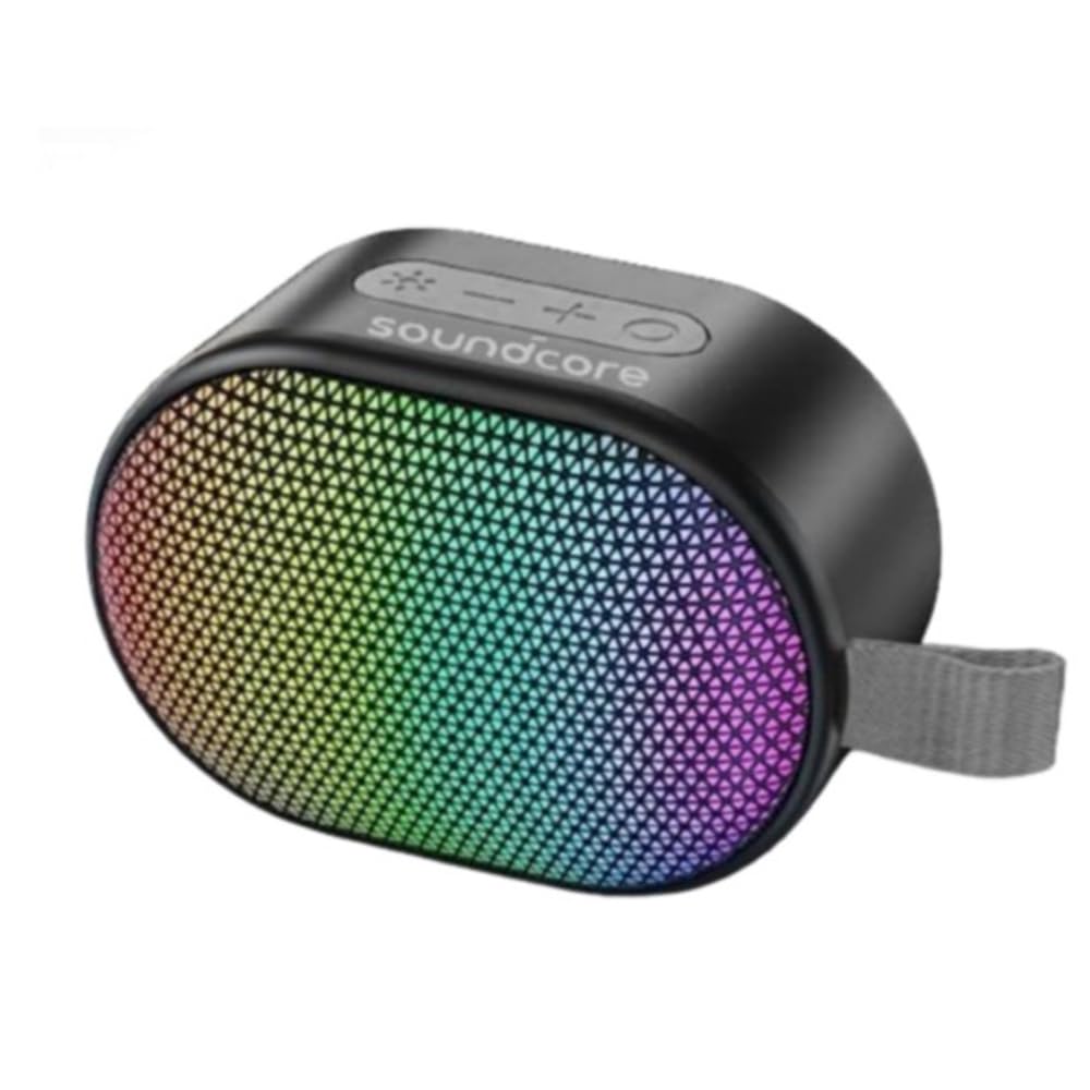 Pyro Mini Bluetooth Speaker – Portable Wireless Speaker, Deep Bass, LED Lights, Best Party Speaker by Anker