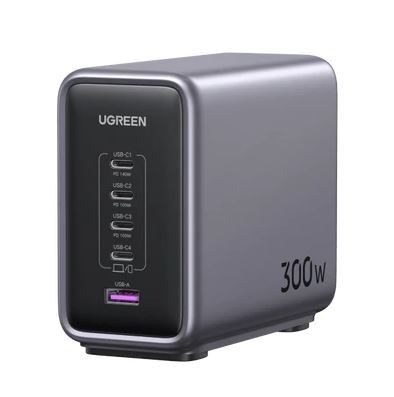 UGREEN Nexode 300W GaN USB-C Desktop Charger – 5-Port High-Speed Power Hub by Ugreen