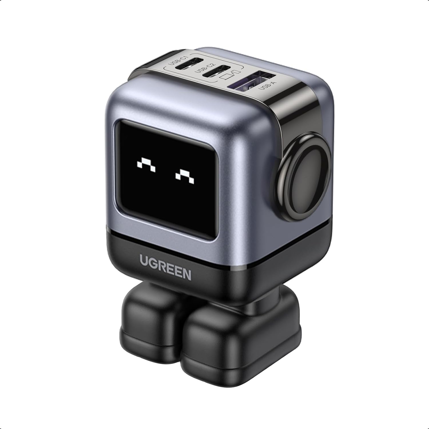 UGREEN 65W RobotGaN USB-C Charger – Compact Power with Futuristic Design by Ugreen