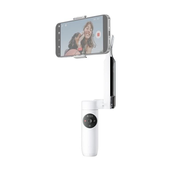 Insta360 Flow Smartphone Stabilizer (White) – AI 3-Axis Gimbal with Deep Track, Tripod & Selfie Stick by Insta 360